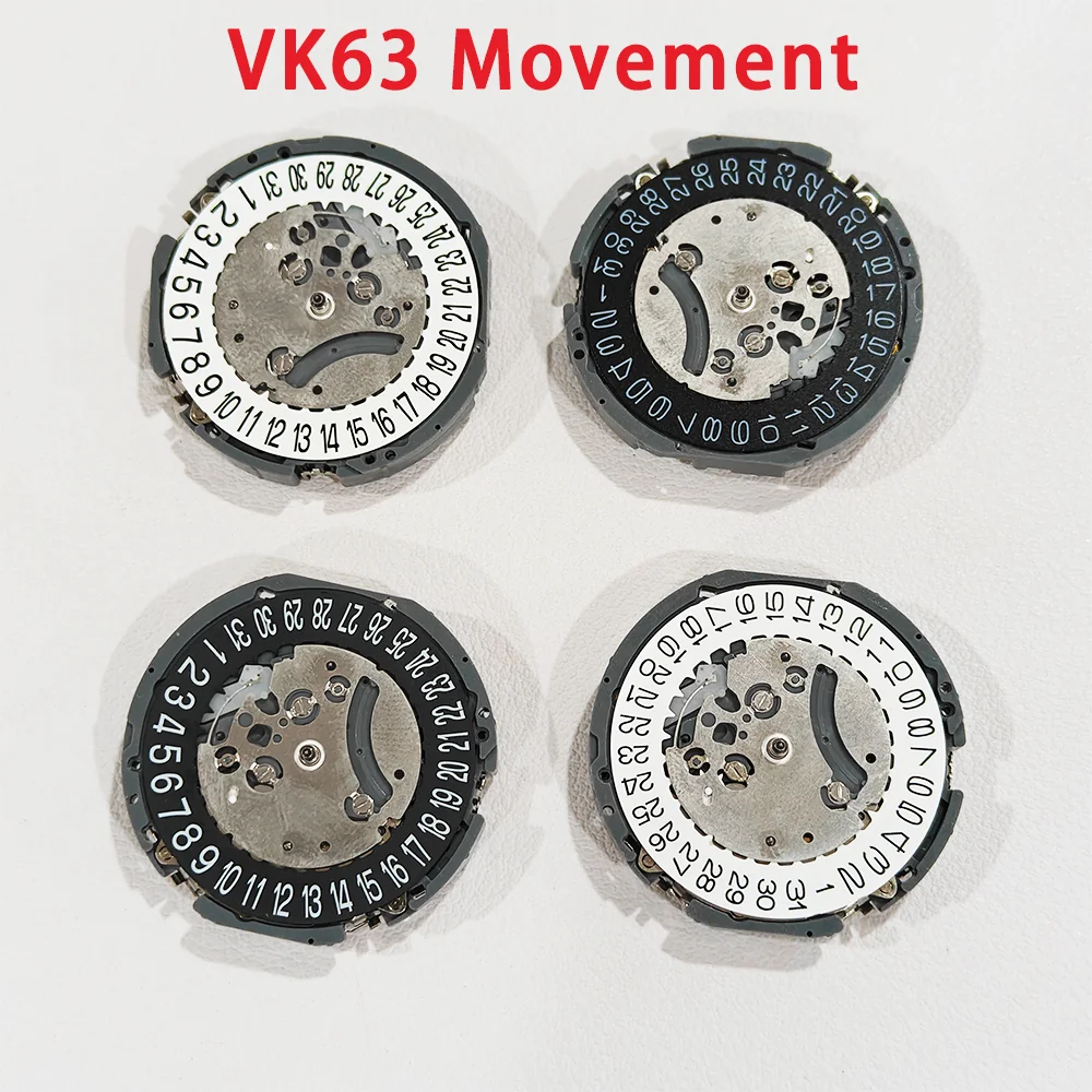 

VK63 Quartz Watch Movement Date 3 o'clock 6 o'clock Chronograph Brand New Movement Watch Repair/Replacement Parts