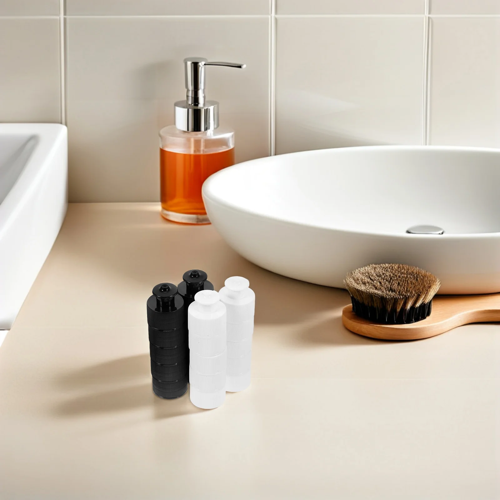 20 peças 28mm tampas de garrafa push pull tampas de parafuso de plástico reutilizáveis tampa dispensadora à prova de vazamento para esportes aquáticos acampamento garrafa de apertar