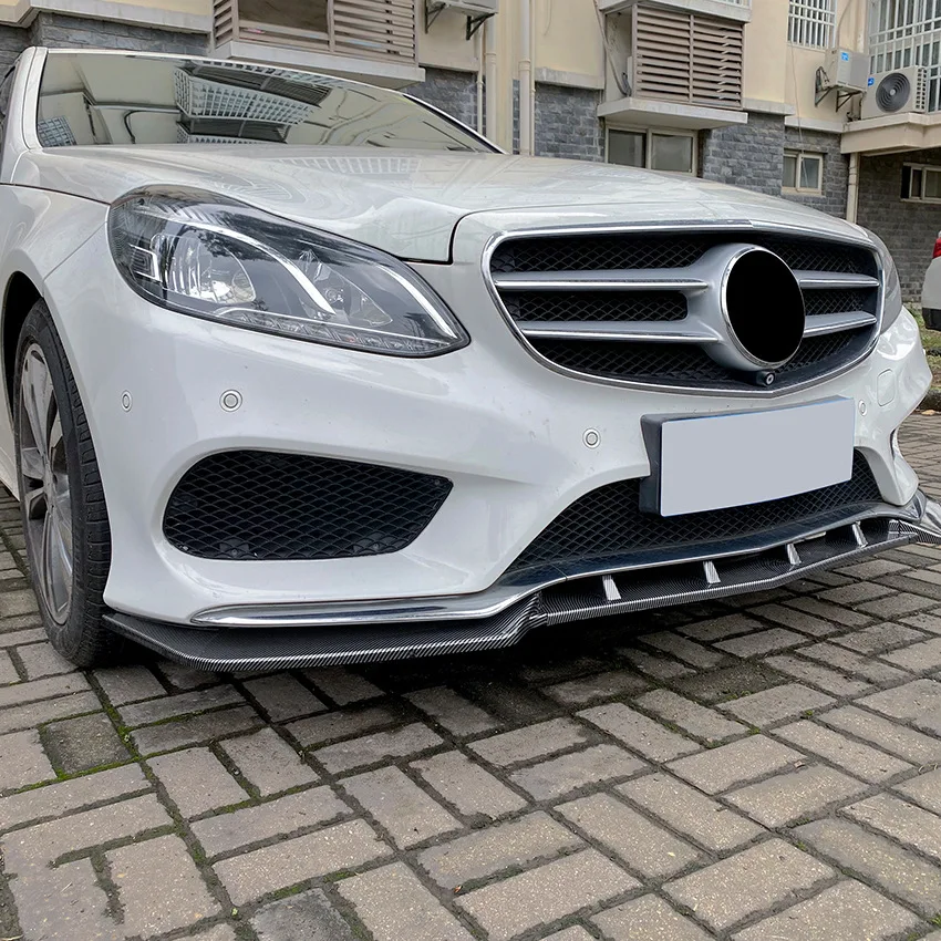 

Maxton Style For Mercedes W212 E E43 C500 E400 E350 E30MG0 A Line 2013-2015 LCI Front Bumper Splitter Lip Spoiler Diffusers Kits