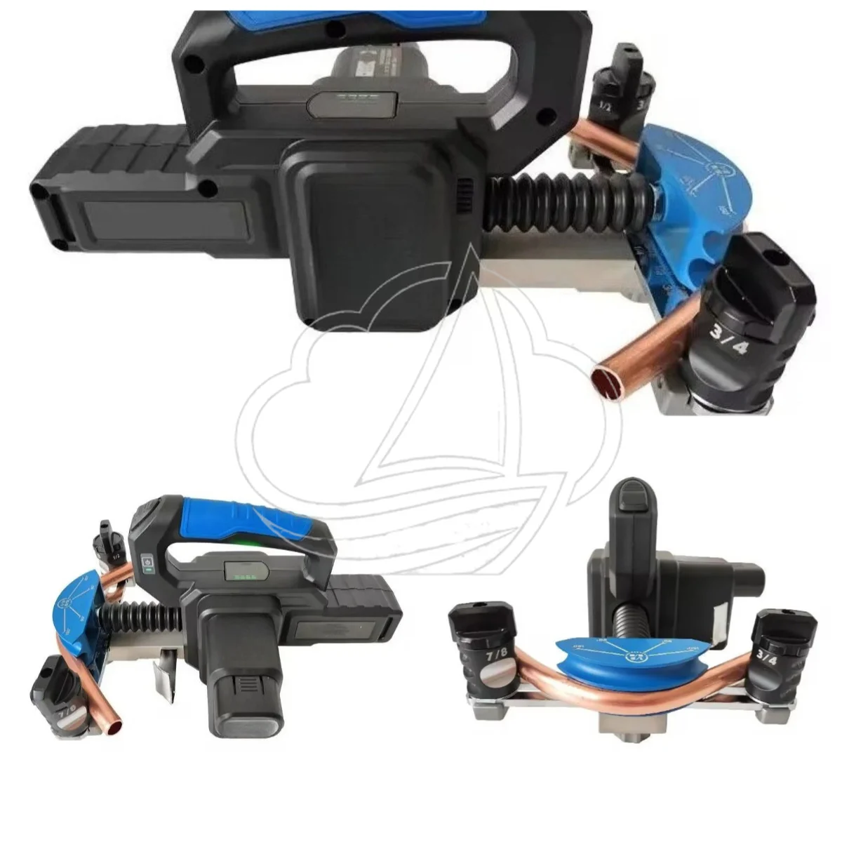Air Conditioning Copper Pipe Bender VEB-1, 6-22MM Automatic Lithium Electric Bending Tool for HVAC Work