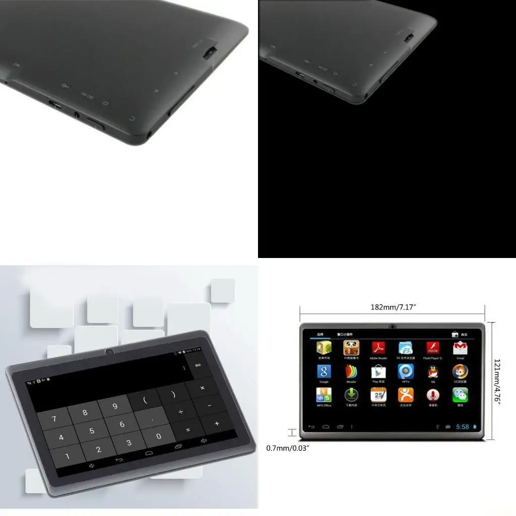 B03F Android 4.4 Tablet 7-inch 512MB+8GB to 1+8G Portable Tablet Kids Learning Gift