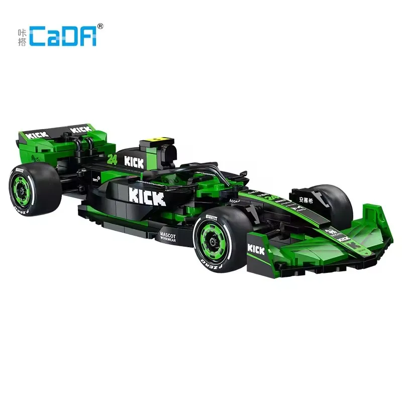 Cada KICK Sauber Team C44 Bouwstenen 314 STKS 1:24 Sport F1 Auto Nummer 24 Constructie Speelgoed voor Volwassenen Kinderen Kerstcadeaus