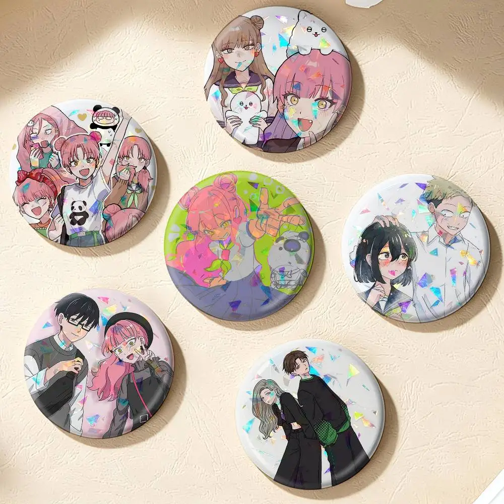 You and I are Polar Opposites Miyu Suzuki   75mm 44mm 25mm Accessories Toys Badge Brooch Backpack Hat Pins