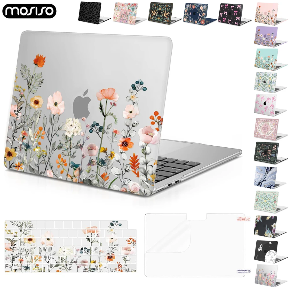 

Print Laptop Case for MacBook Air 13.6 15.3 Case M4 2025 A3240 A3113 A2337 A3241 Pro 13 14 16 A2338 A3185 A2918 A3403 Hard Shell