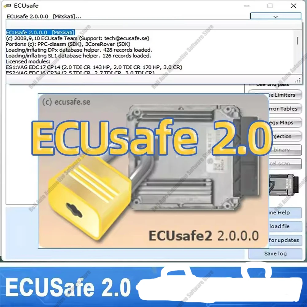 Car maintenance software ECUSafe 2.0 2024 Hot Selling ECU Safe Software ECU ECM 2.0 Diagnostic Tool CD DVD Software For Car red