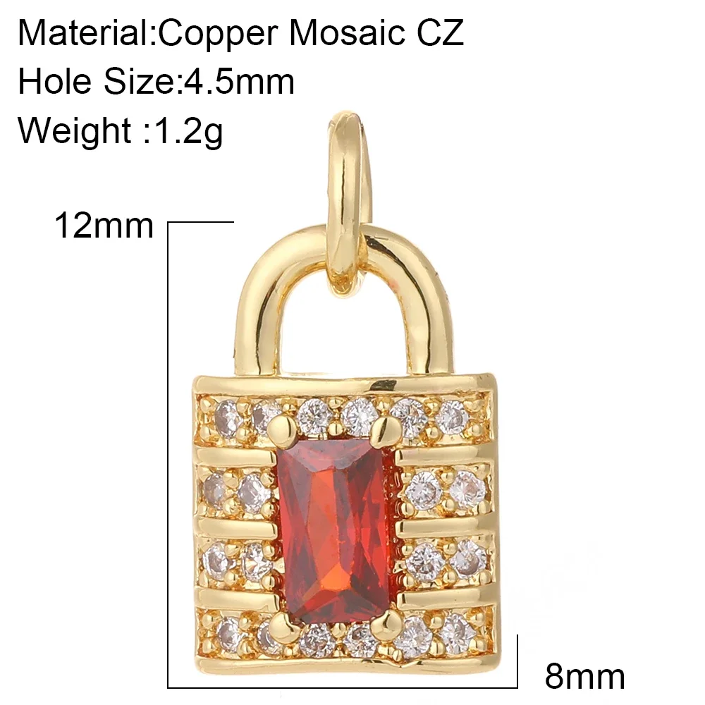 Heart Key Lock Charms for DIY Jewellery Making