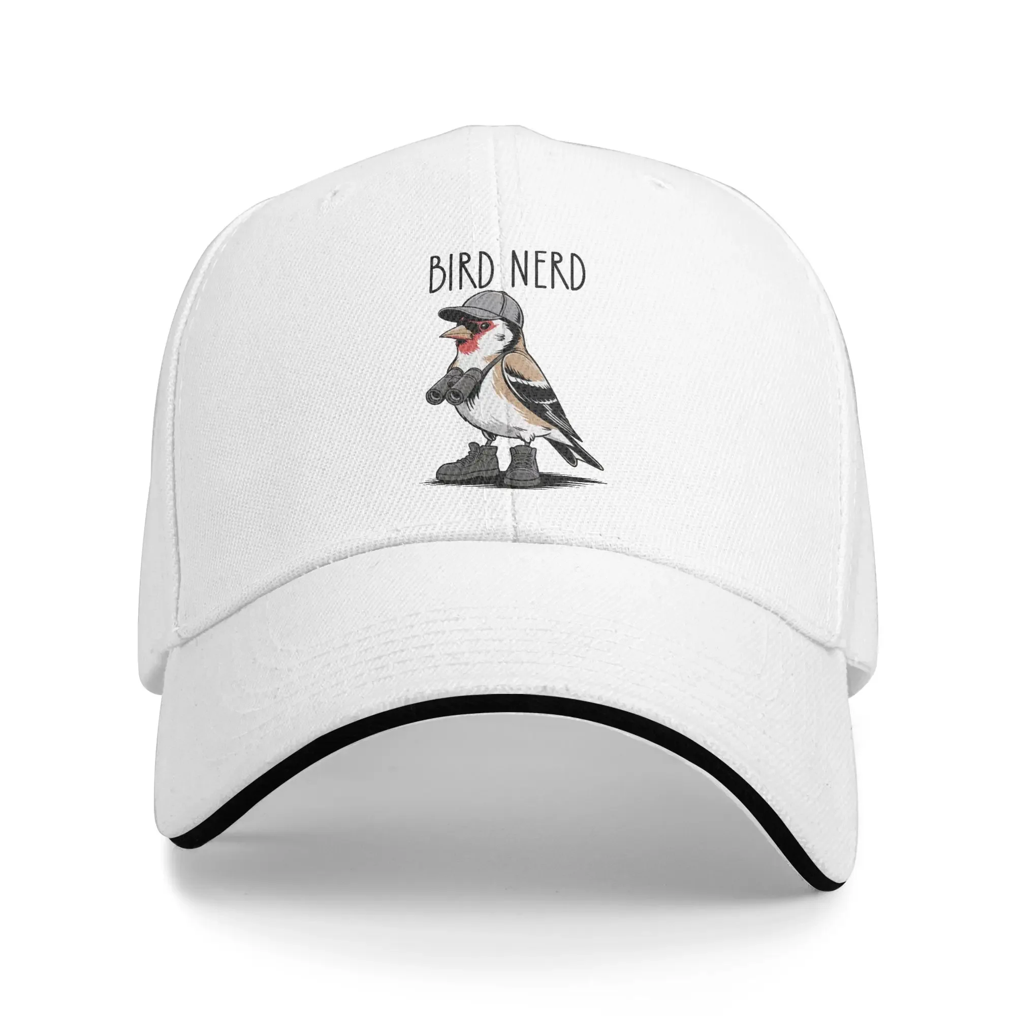 Funny Bird Nerd Birding Sandwich Baseball Cap Fashion Washed Birdwatcher Snapback Hat For Men Women Gift Adjustable Adult Hat