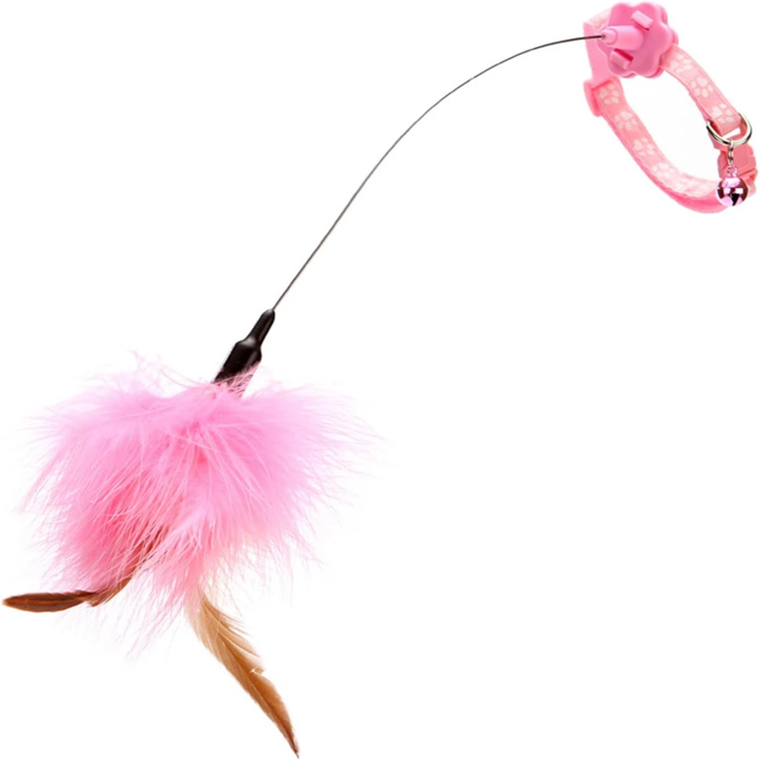 Ultimate boredom relief and endless fun with amusing, hilarious hands-free kitten toy - Non-stop automatic playtime with feather