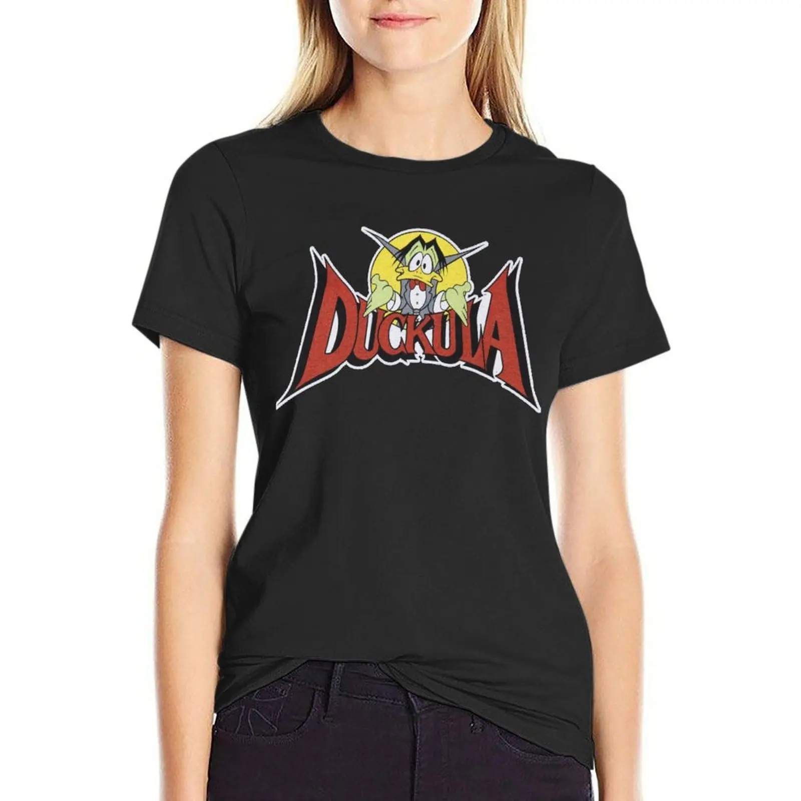 

Count Duckula logo Classic T-Shirt vintage korean fashion lady clothes customs Women t-shirts