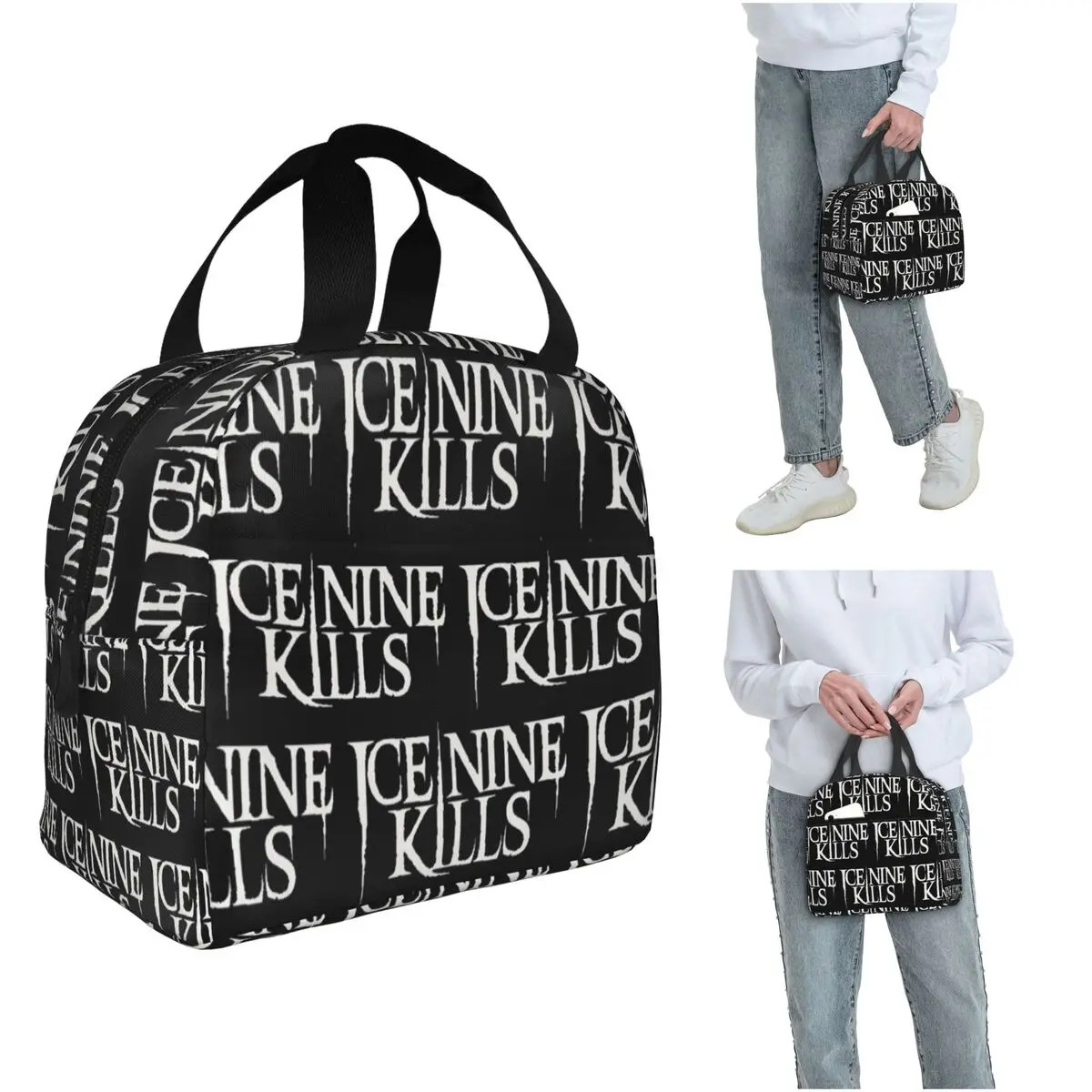 Ice Nine Kills isolierte Lunchtasche für Damen und Kinder, auslaufsichere Lebensmittelboxen, Thermo-Lunchbox-Tragetasche