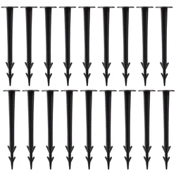 Grama Artificial Shed Base Anchor Pegs, Estacas De Plástico Falso, Prego Chão, 50 Pcs