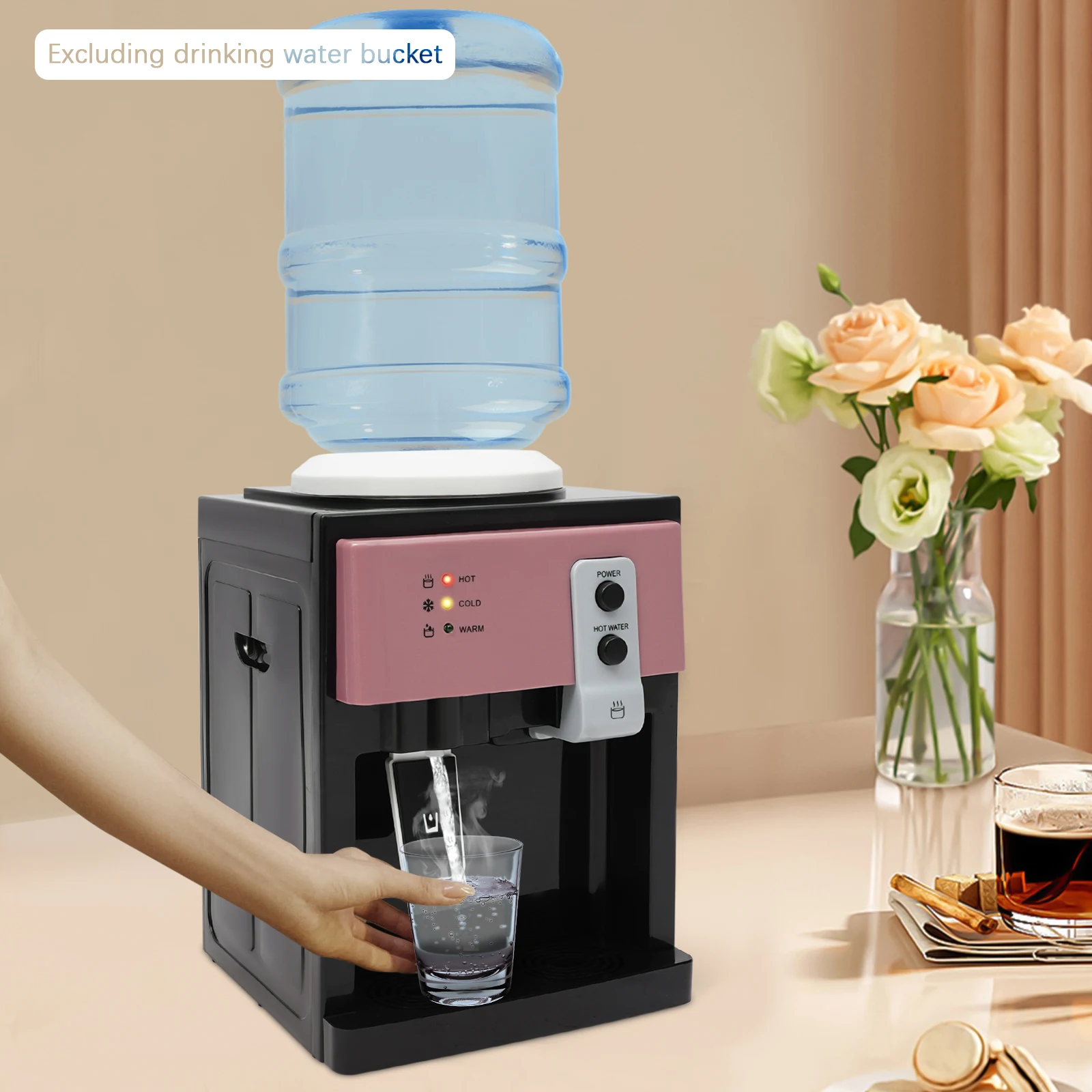 HS-09 سطح المكتب الساخن/البارد توزيع المياه الكهربائية انفصال تصميم برودة موزع مبرد المياه للمنزل مكتب