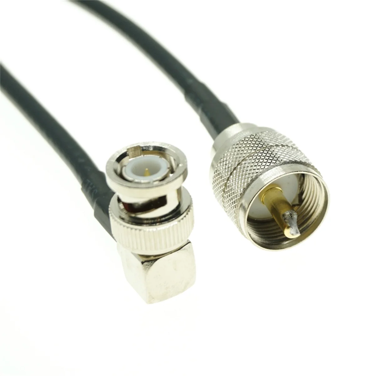 cable RG58 BNC male right angle to SL16 UHF PL259 Male Plug RF Coaxial Cable 50 Ohm for System Extension Pigtail 4INCH~10M