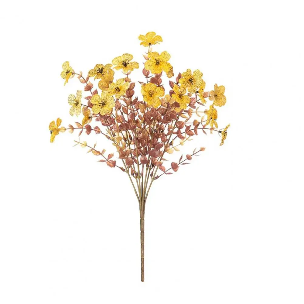 Artificial Flowers Decor Vibrant Fall Artificial Flower Centerpiece for Home Halloween Harvest Festival Decor Uv for Indoor