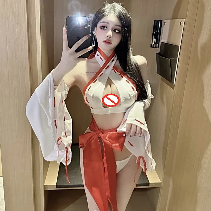 Japanese Anime Witch Miko Kimono Anime Miyamizu Mitsuha Cosplay Unifrom Women Bow Underwear Pajamas Outfits Costumes Cosplay ﻿ ﻿