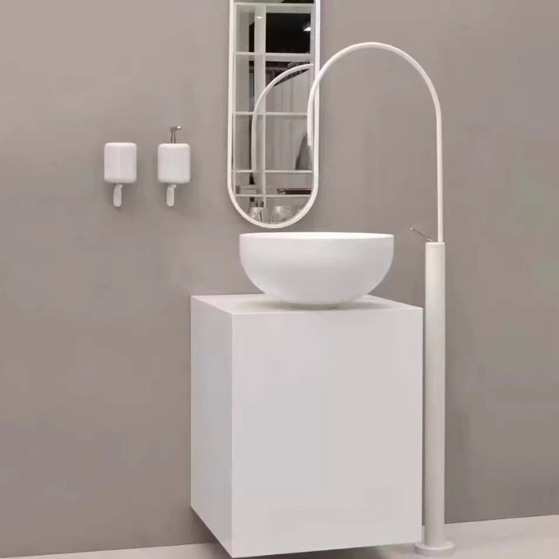 

Faucet bathtub floor-to-ceiling basin faucet hot and cold cylinder side shower shower set