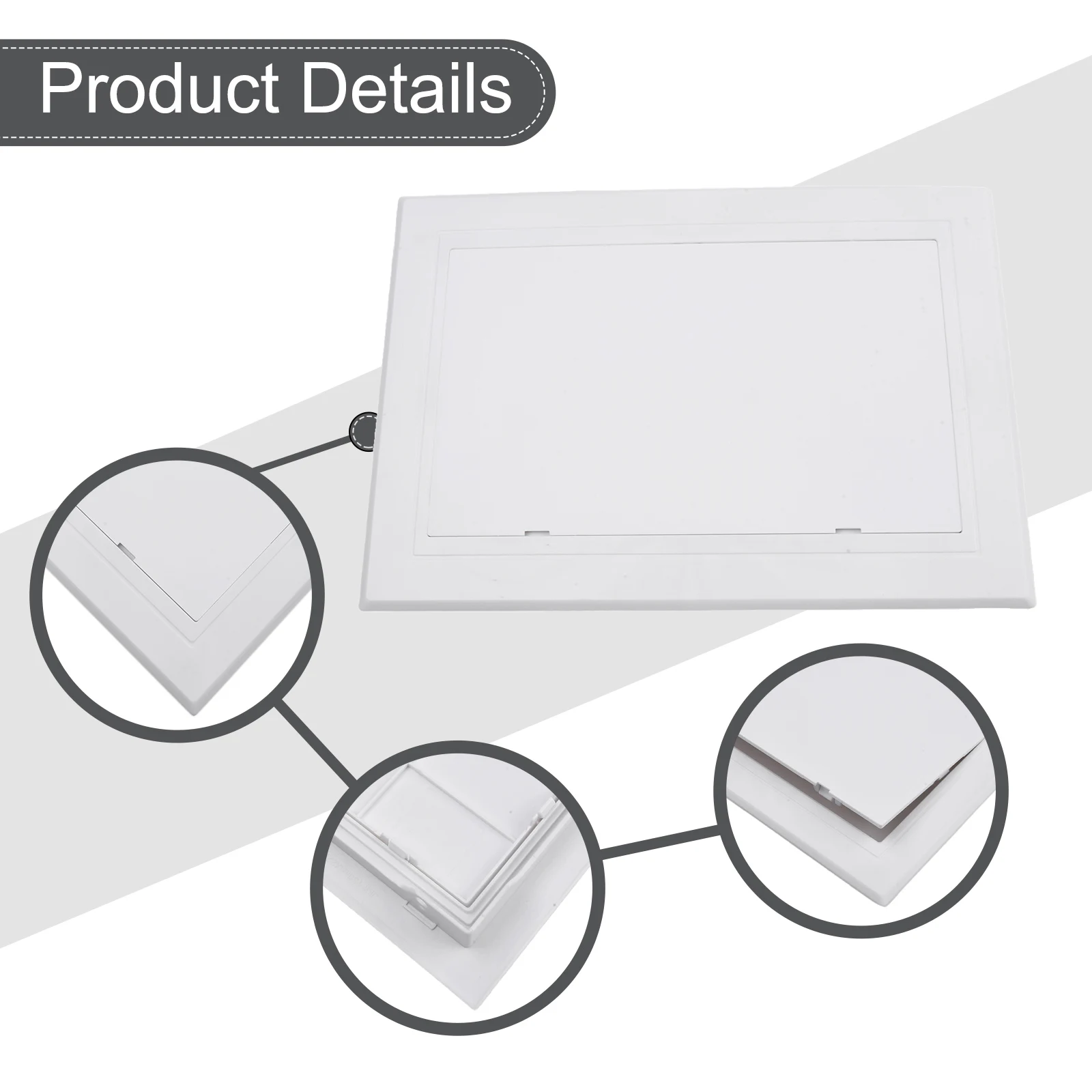 Parts Hinged Access Hatch White Plastic Replacement Inspection Port ABS Access Panel Inspection Hatch Practical