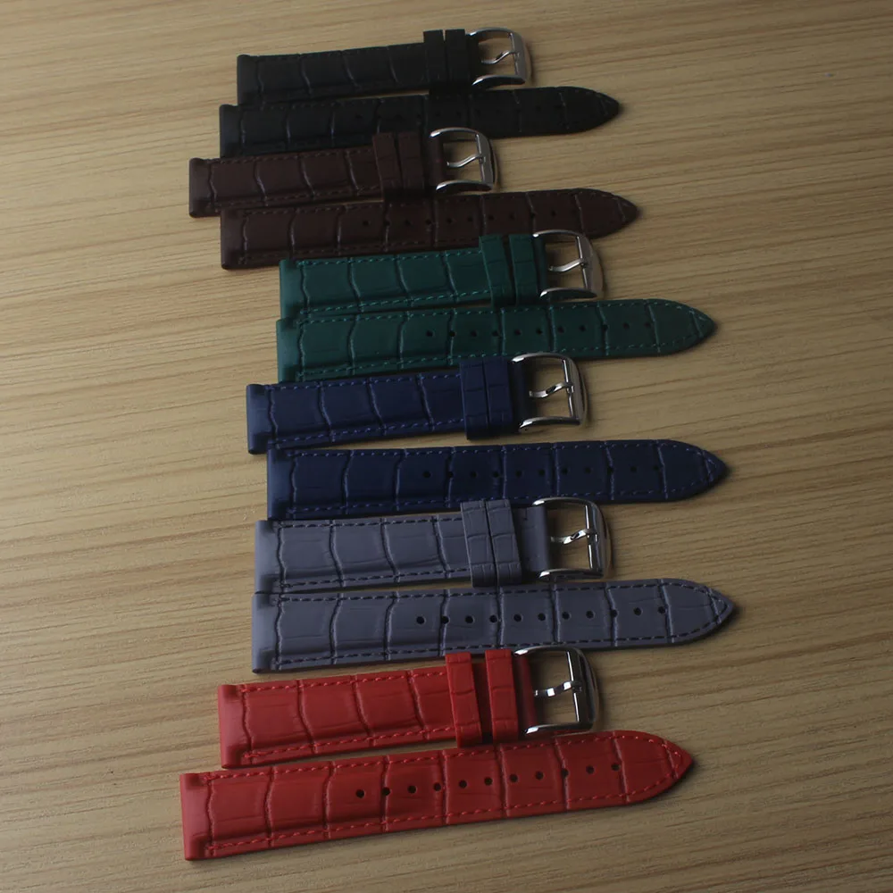 Watchband bamboo pattern grain strap suitable for Omega rolex tudor watches accessories 20mm 21mm 22mm quick release replacement