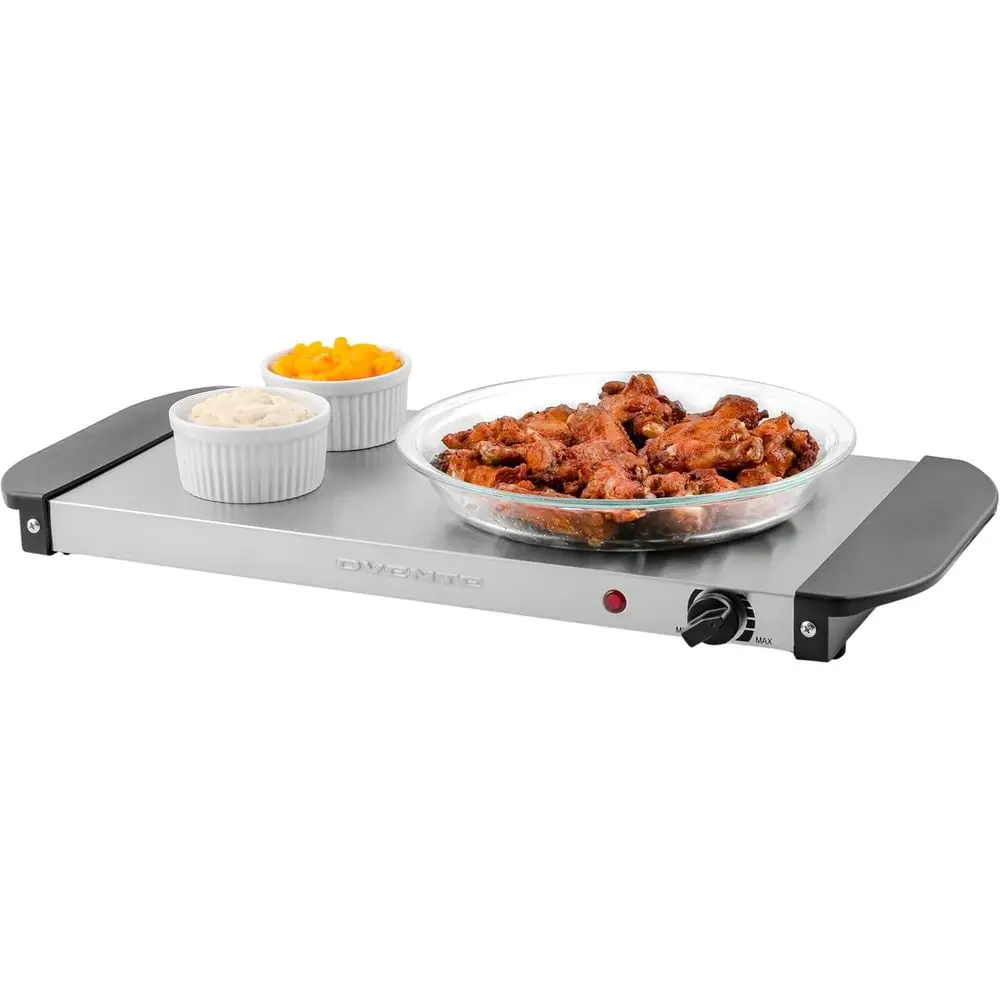 

Electric Warming Tray with Adjustable Temperature Control, Compact Food Warmer & Server for Buffets, Parties, Events, and Dinner