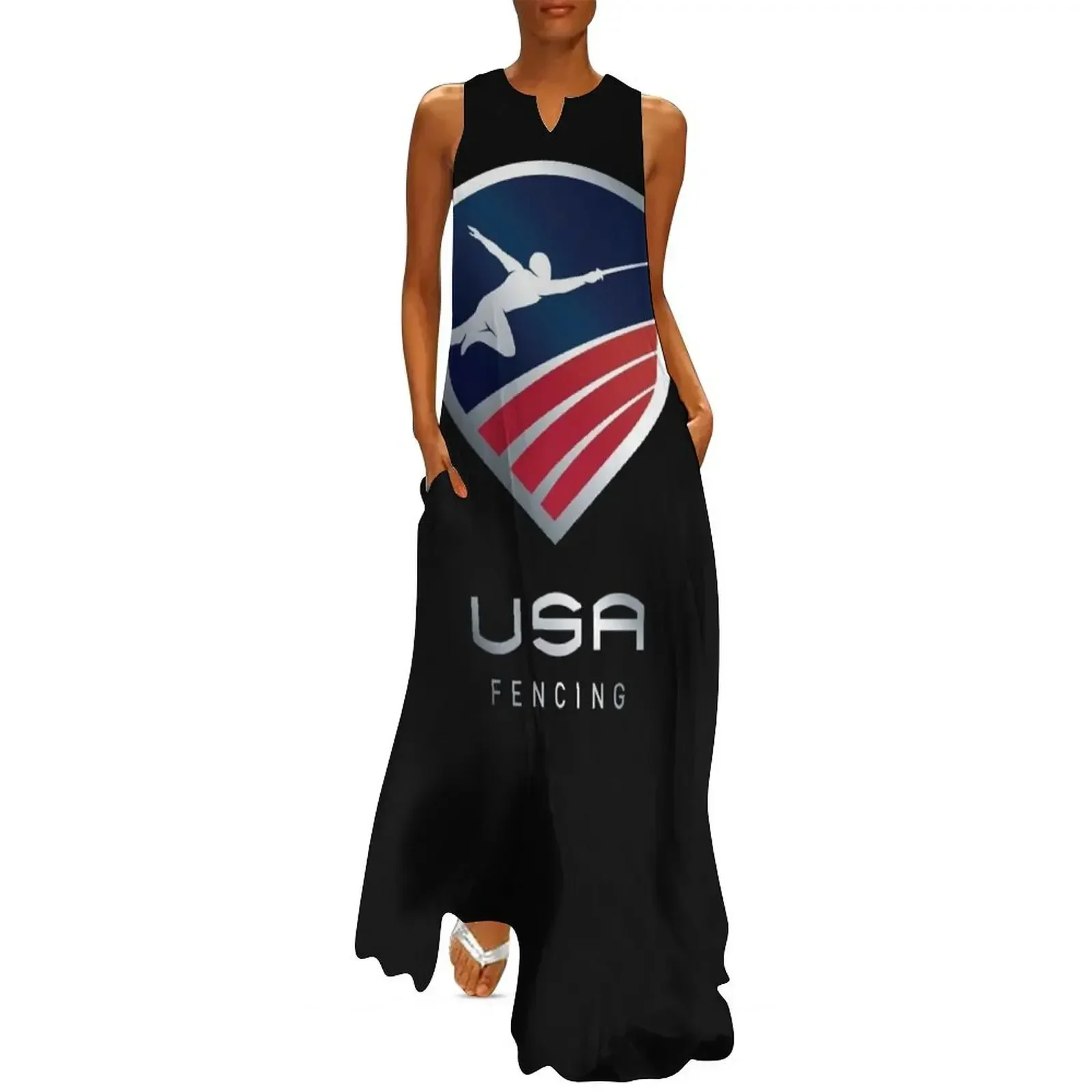 

USA FENCING Long Dress party dresses women summer clothes for women wedding guest dress 2025 Dress