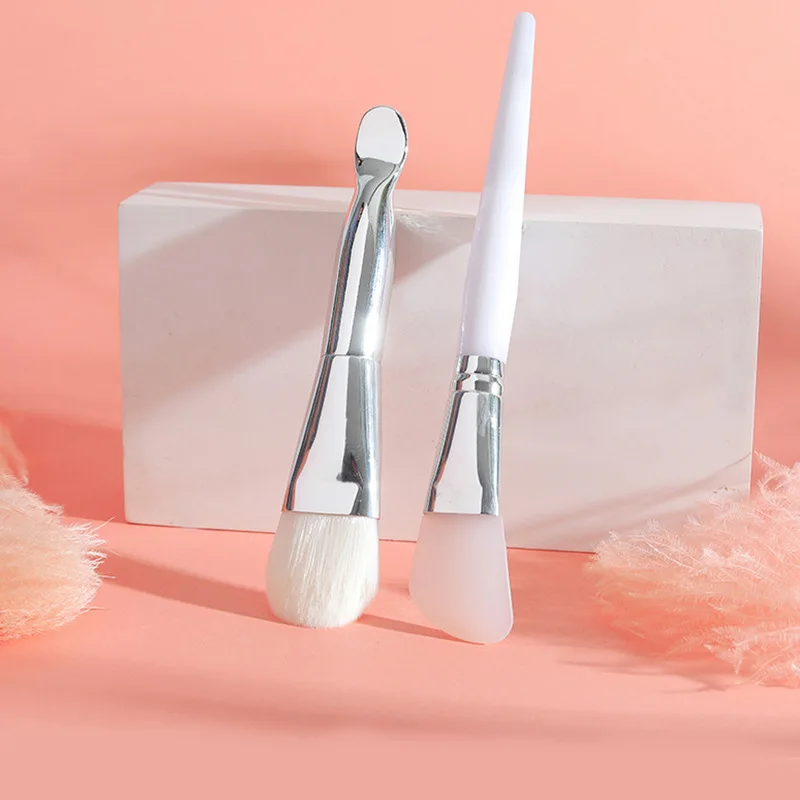 Spazzola morbida per maschera per il viso Capelli piatti e morbidi Pulizia del viso Cura della pelle Frullatore Applicatore per fondotinta Pennello per correttore Strumento per il trucco di bellezza