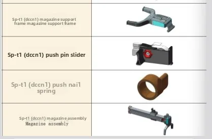 High-quality material battery concrete nail gun fastening spare parts wholesale