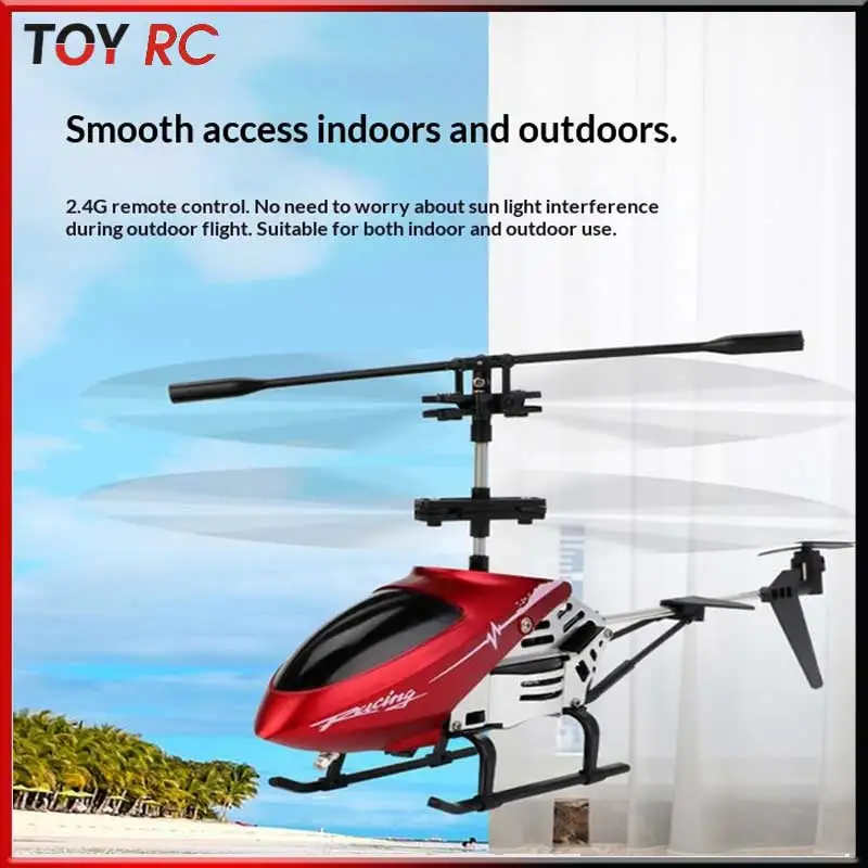 

New 3.5-Way Alloy Remote-Controlled Helicopter With Usb Charging And Lighting For Children'S Toys