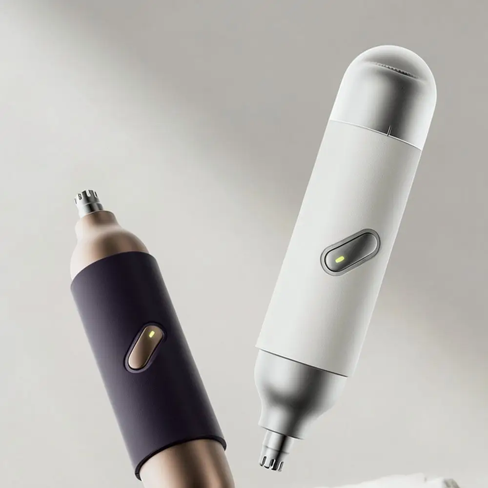 充電式電動鼻毛カッター、携帯用メンズグルーミングシェーバー、コンパクトな顔や耳の毛を処理するためのデバイス。