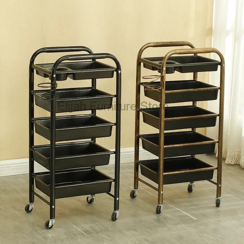 Penata Kosmetik Salon Trolly Desainer Minuman Makeup Salon Trolly Peralatan Manikur Wagen Mit Rollen Furnitur Kecantikan YN50ST