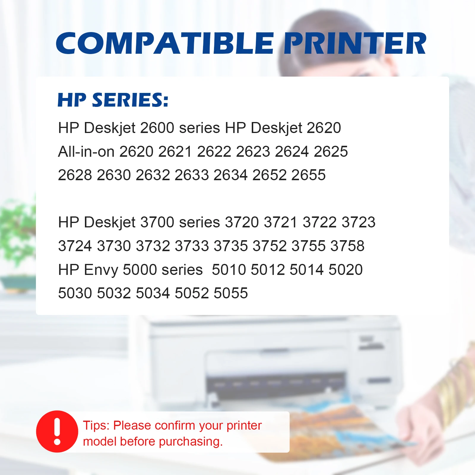 cartuchos hp65 para impresora 3755 desk jet, para impresora hp Envy 5010, 5020, 5030, 5032, 5034, 5052, 5055, 2622, 2624, 2652, 2655