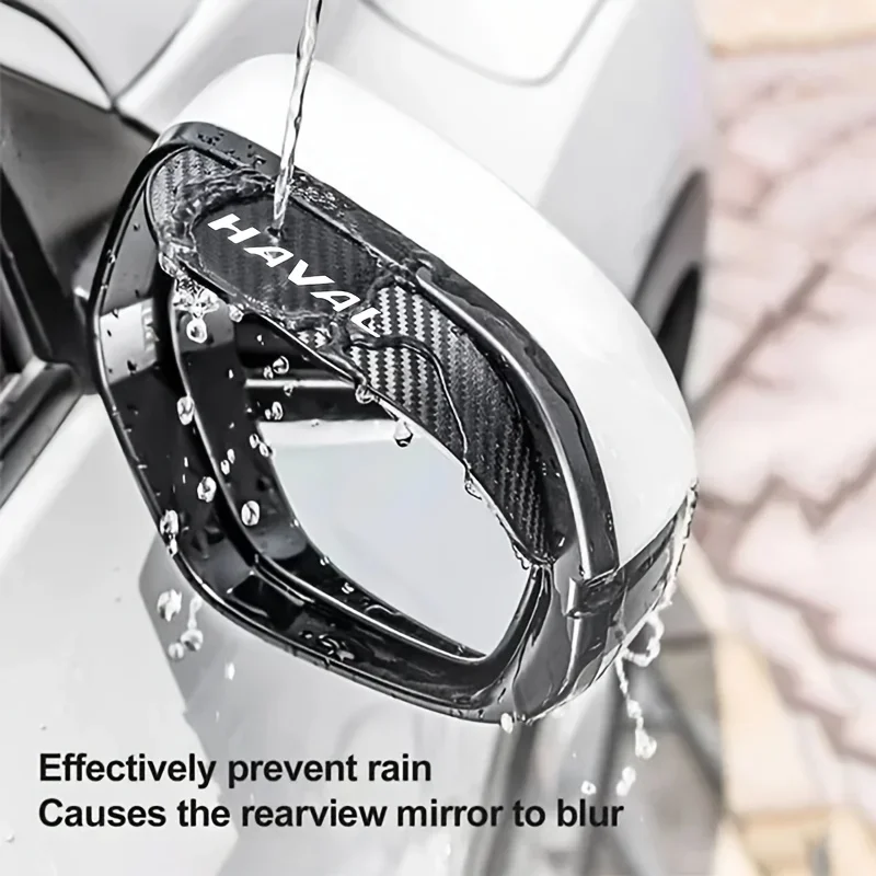 2Pcs Car Rearview Mirror Rain Eyebrow for Haval Jolion Dargo H6 M6 F7 H6S Rainproof Shield Protector Cover