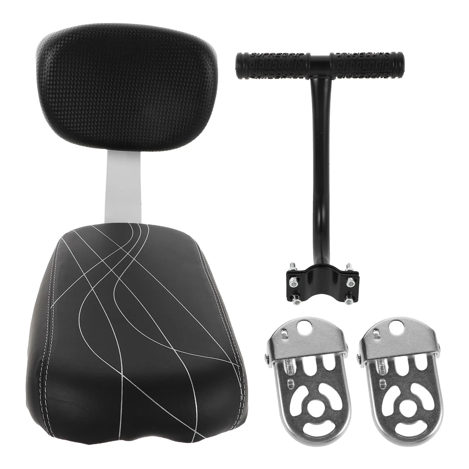 

1Set Kids Bike Seat Rear Mounted Child Bicycle Cushion Saddle with Backrest Armrest Quick Install Mountain Bike Outdoor Family