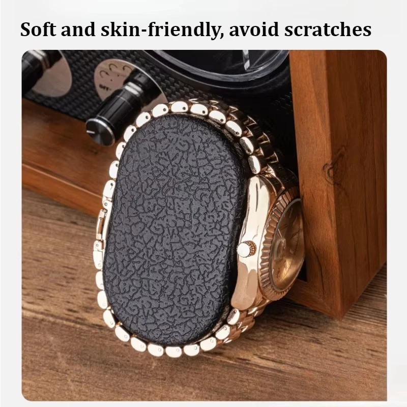 ملفاف ساعة خشبي أوتوماتيكي كبير صندوق تخزين ريترو ساعات آلية دوارة أوتوماتيكية جهاز لف الساعات #3