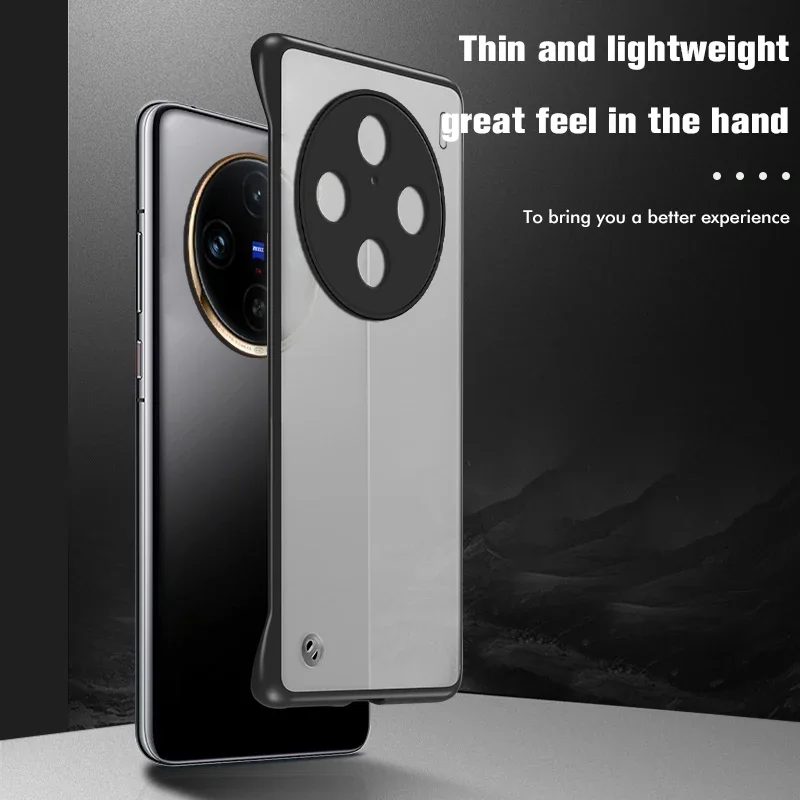 Matte Phone Case with Ring For Vivo X100 Pro Original Feeling Protective Shell vi vo V100pro Cover VivoV100 VivoV100pro V 100