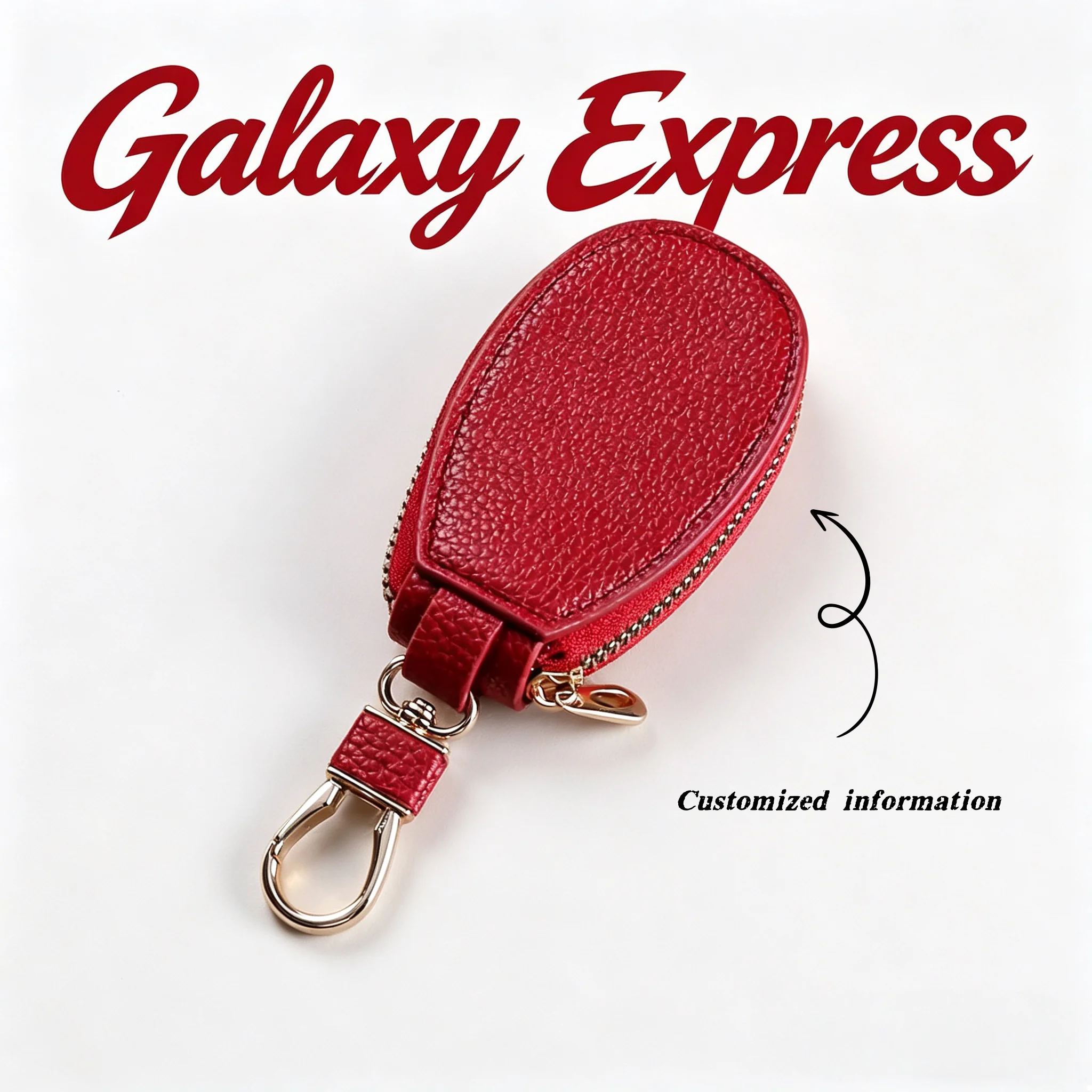 Customizable Key Organizer with Golden Zipper, Compact Multi-color Pouch for Home & Daily Use, Ideal Gift for Holidays Birthdays