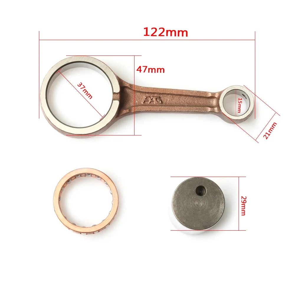 오토바이 부품 크랭크 샤프트 연결 로드 키트, 야마하 YBR125 XTZ125 YBR 125 XTZ 125 링크 로드, 오토바이 액세서리