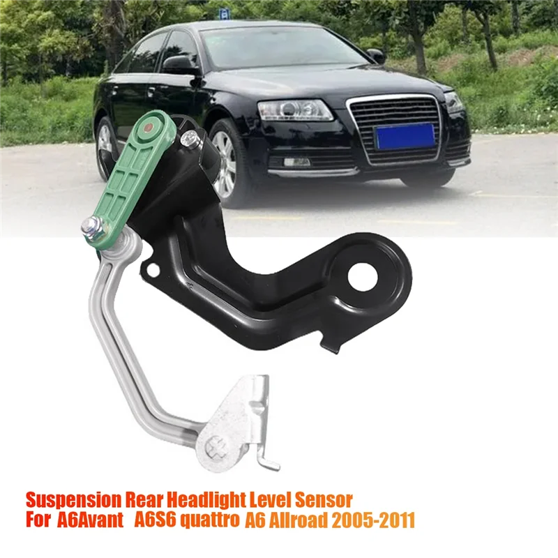 4F0616572D Right Rear Headlight Level Sensor Bracket for Audi A6 Avant Allroad 4F2 C6 Air Suspension Body Height Sensor