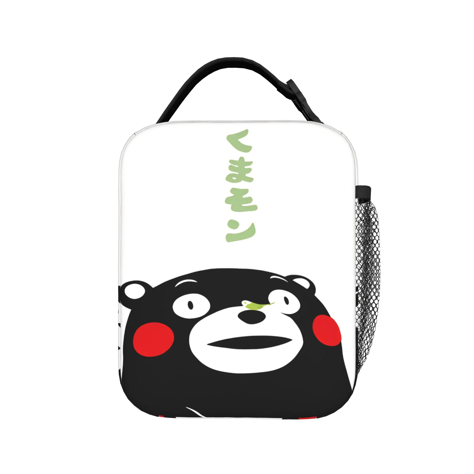

Satanic Bear Lunch Bag Portable Lunch Box Women Office Graphic Design Cooler Bag Cute Oxford Thermal Tote Handbags