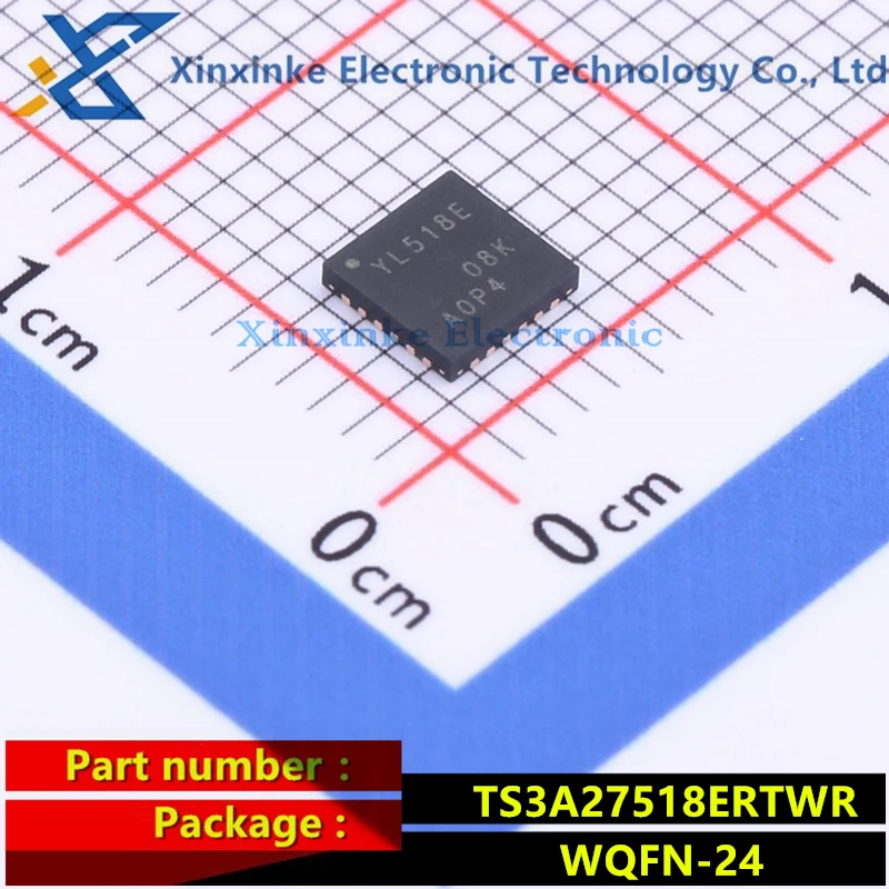 

TS3A27518ERTWR YL518E WQFN-24 Multiplexer Switch ICs 6B 1-of-2 Mux/Demux w/ 240 MHz BW Single Supply Brand New Original