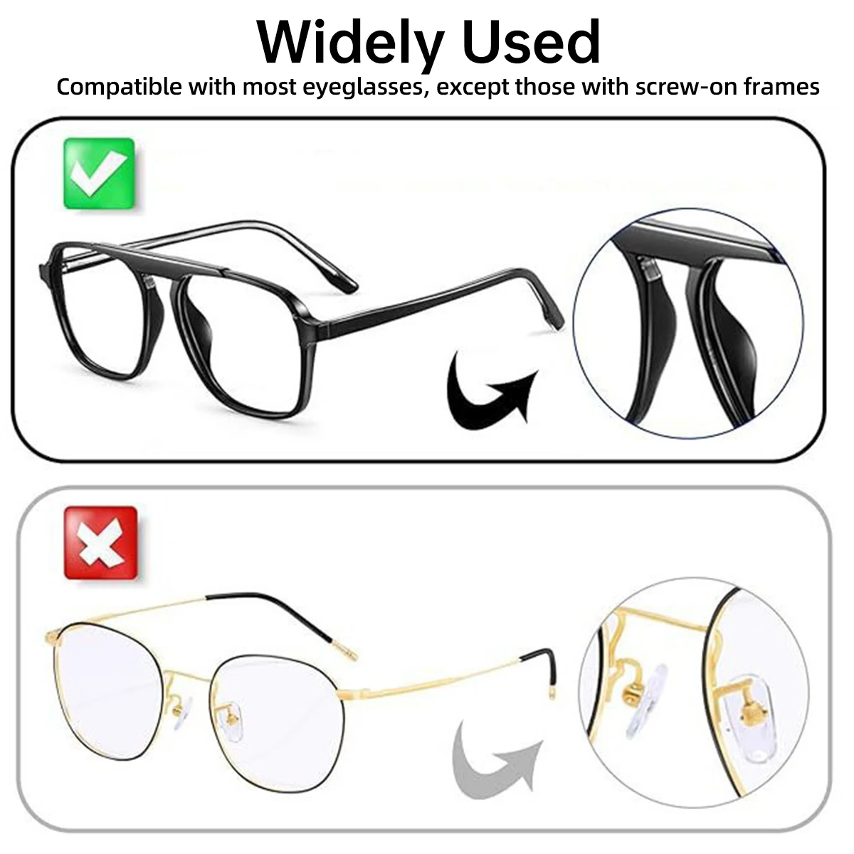 2/5 Pairs Glases Nose Pads Silicone Nose Support Glasses Anti Slip Nose Pad Clear Eye Pads Stickers for Ray-Ban Meta Glasses