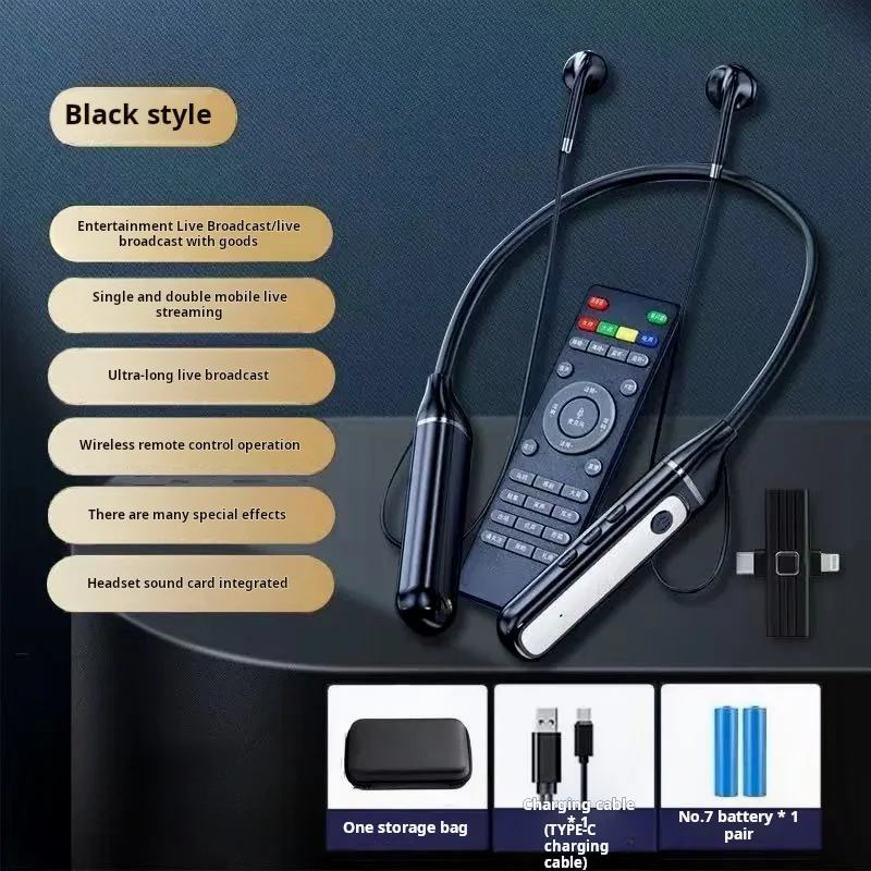 

Новые беспроводные наушники-гарнитура KTV с Bluetooth 5.3, встроенным звуковым приемником и микрофоном, многофункциональные наушники с микрофоном.