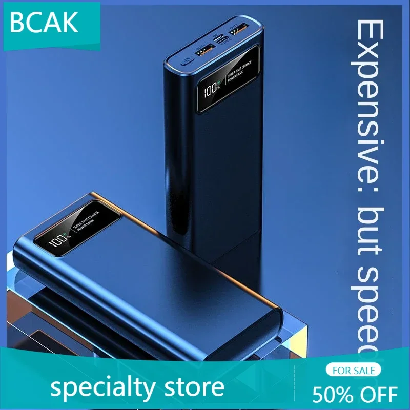 BCAK Specialty Store Power Bank 20000mAh Large Capacity Two-way PD Flash Charging Live Broadcast Applicable To All Mobile Phones