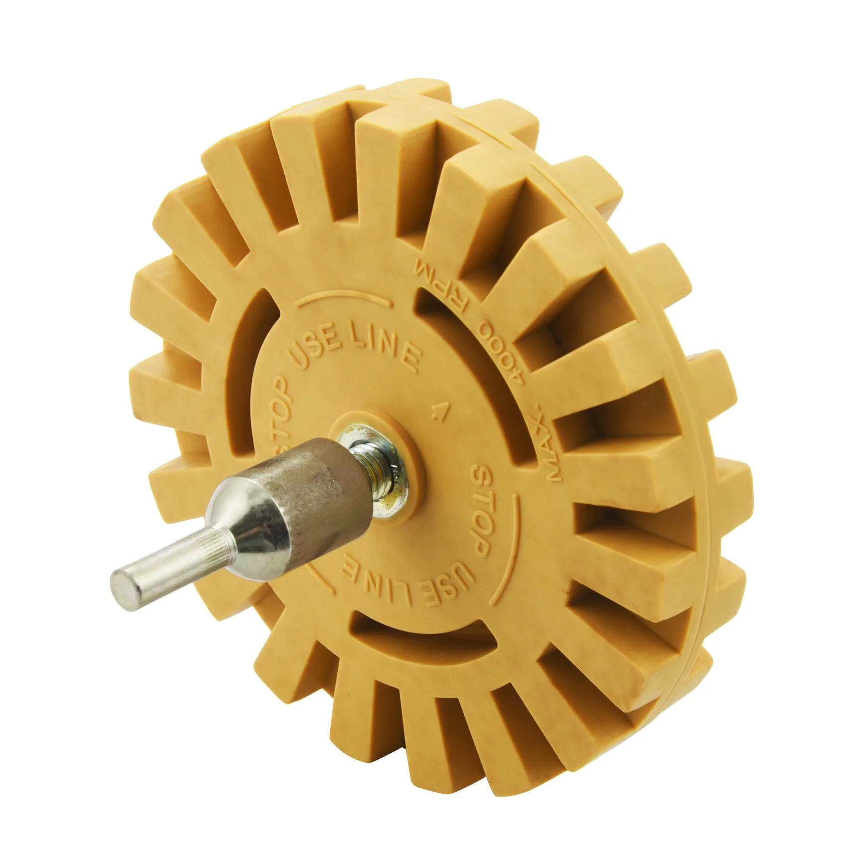 Eraser Wheel Decal Remover Set 4 Inch Adhesive Sticker And Vinyl Remover With Plastic Razor Blades And Drill Adapter