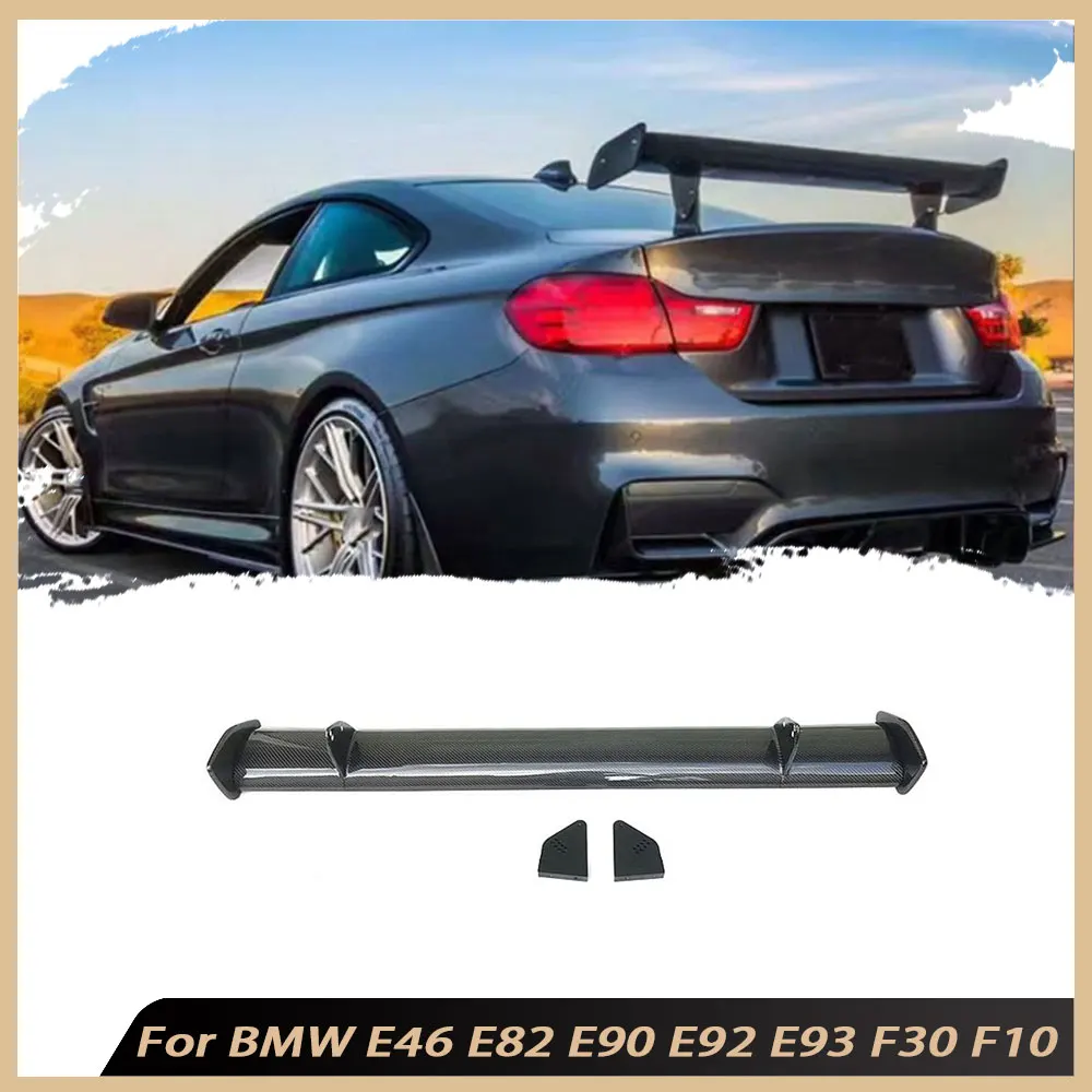 

G Style Rear Spoiler Carbon Fiber Trunk Spoiler For BMW 1M M3 E46 E82 E90 E92 E93 F30 F10 FRP Car Boot Racing Wings Accessories