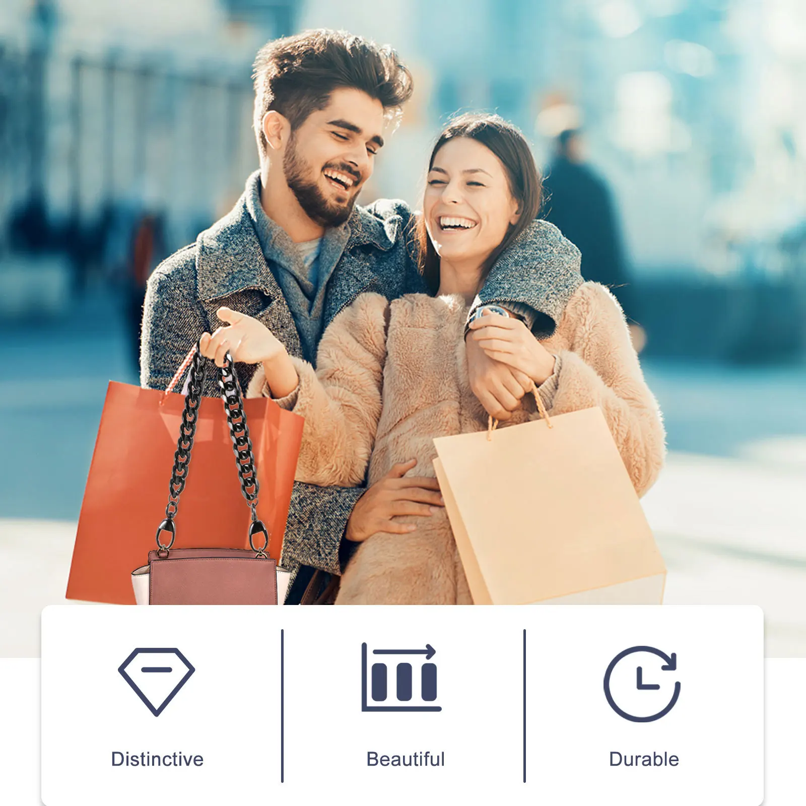 

Metal Chain Accessories For Handbag Purse Strap Replacement Aluminum Alloy Shoulder Cross Body Strap Diy Bag Chains