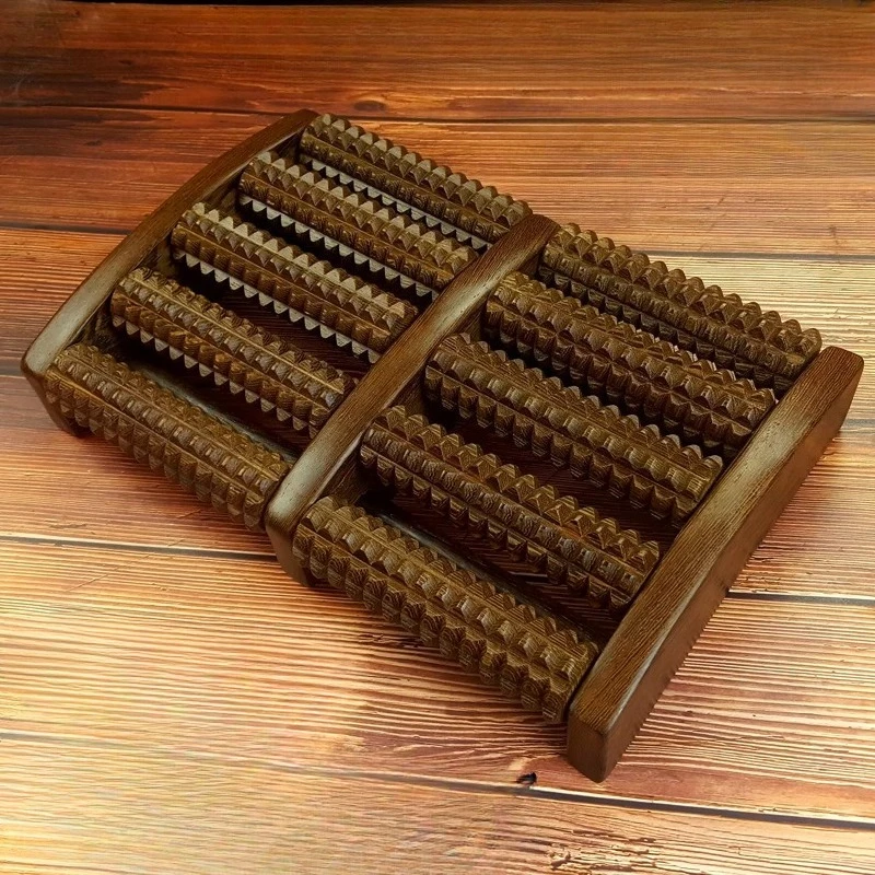 

Деревянный роликовый массажер для ног, портативный инструмент для акупрессуры и рефлексологии для облегчения подошвенного фасциита, облегчения боли в ногах для домашнего офиса