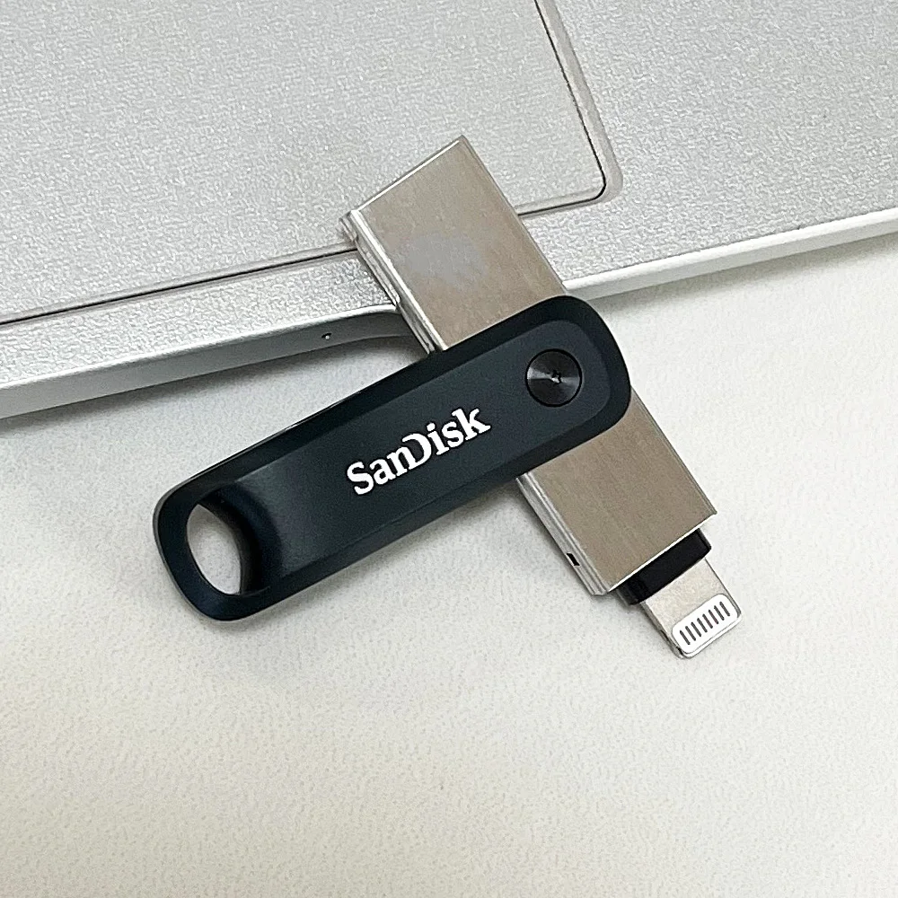 Imagem -06 - Sandisk-ixpand go Flash Drive Disco Usb 3.0 Pen Drive Otg Conector Lightning para Iphone pc 128gb 256gb Sdix60n