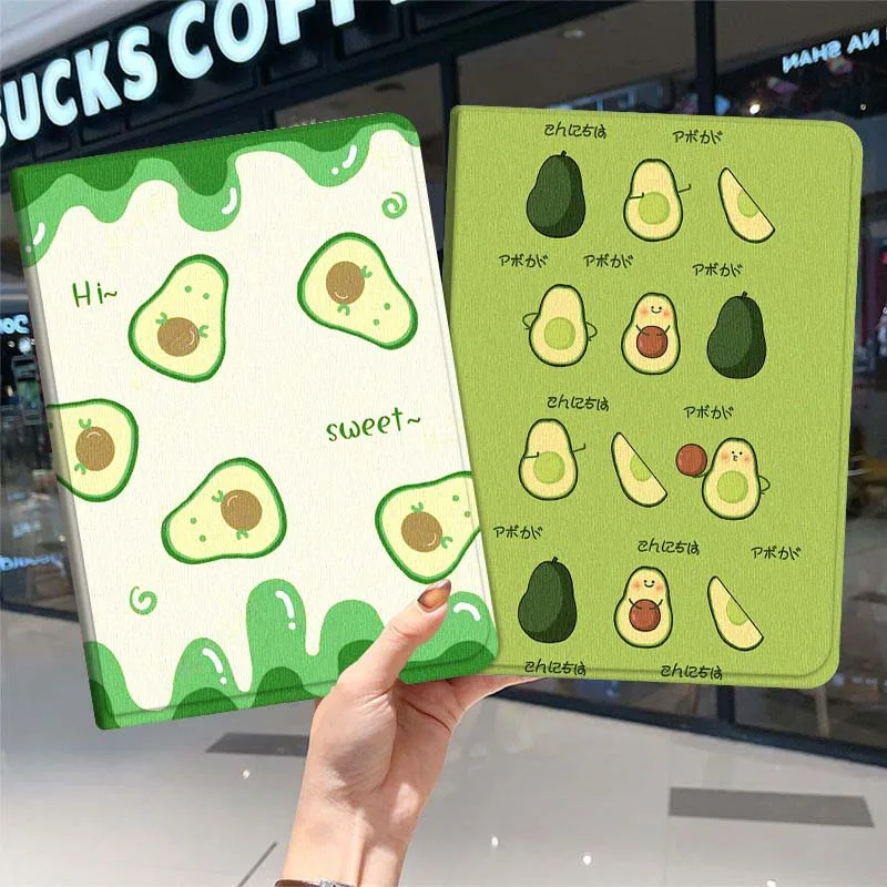 

Cartoon Art Avocado For Samsung Galaxy Tab A7 A A8 A9 A11 S6 S11 10.1 10.4 10.5 Inch Lite PLus Soft Tablet Case Gift