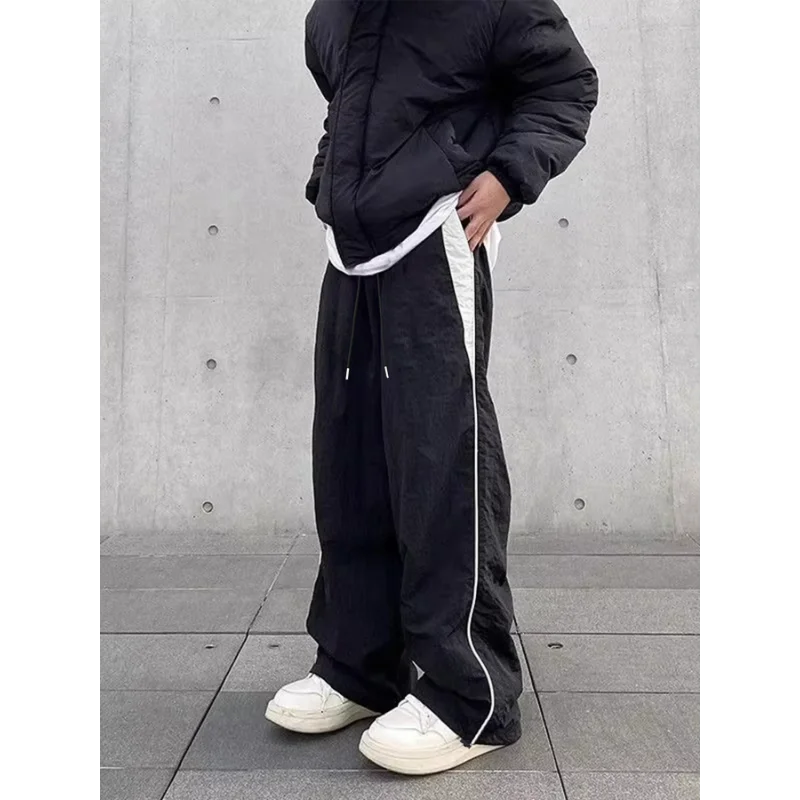 

Loose Straight-leg Pants for Men's Trendy Versatile Sports Sweatpants Simple Casual Trousers