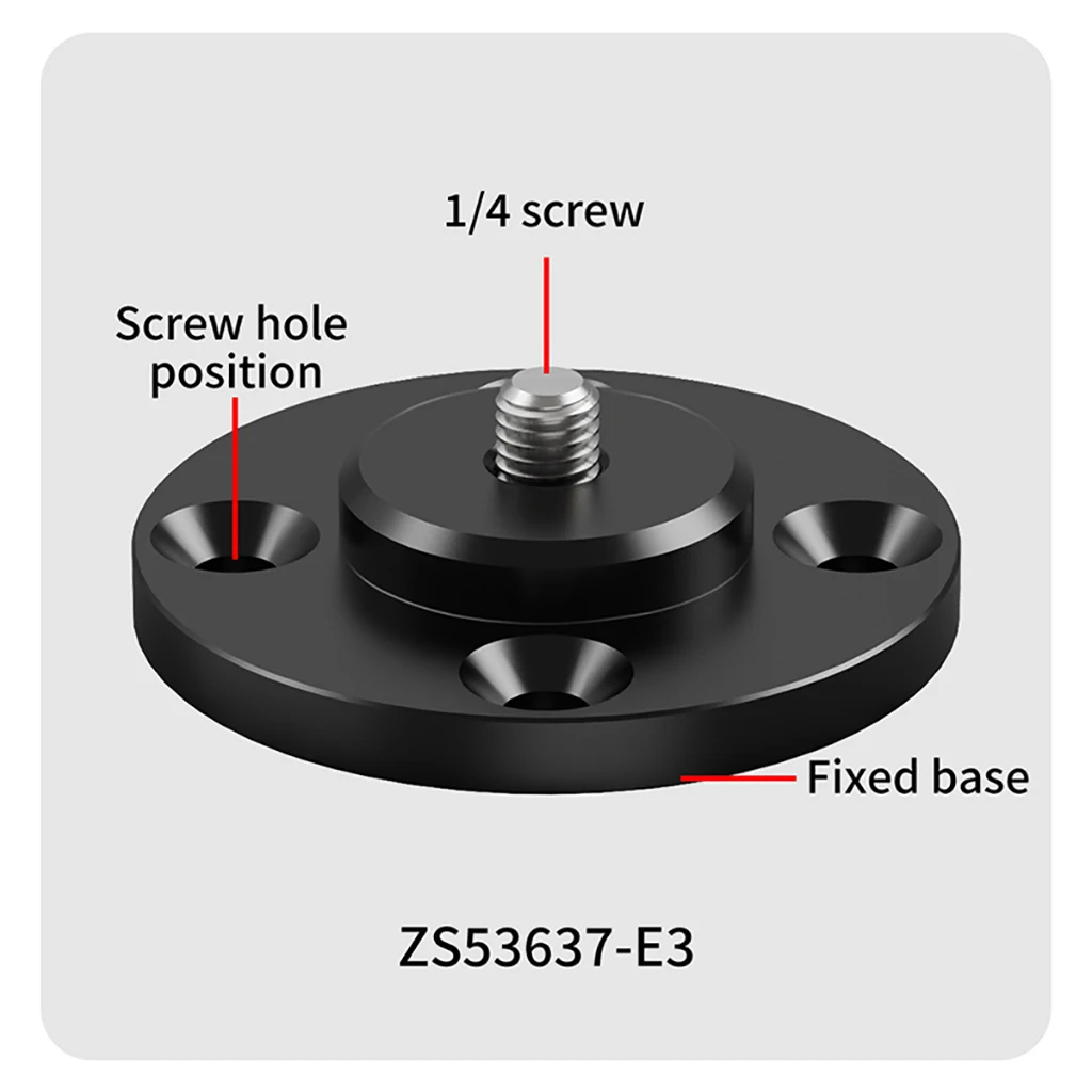 Kamera Stativ Basis Adapter 1/4 3/8 M6 Loch Aluminium Feste Platte Wand Halterung für DSLR GoPro Magic Arm Projektor Monitor Halterung – Detail 19